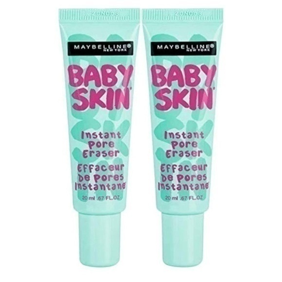 Maybelline Baby Skin Instant Pore Eraser Primer Makeup, Clear, 2 Count - Picture 1 of 1
